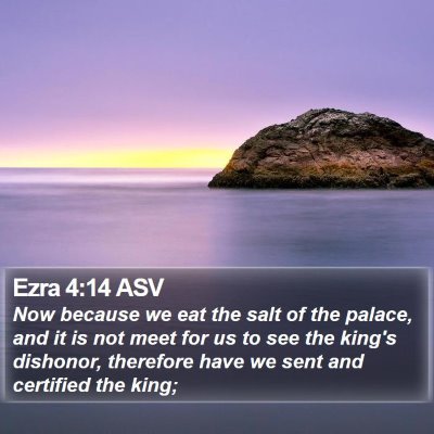 Ezra 4:14 ASV Bible Verse Image
