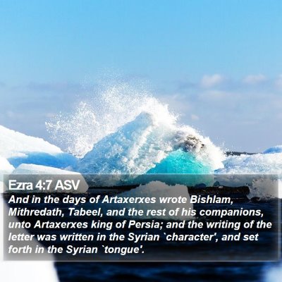Ezra 4:7 ASV Bible Verse Image
