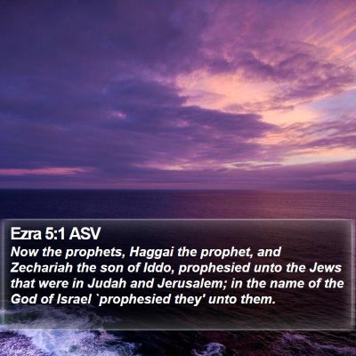 Ezra 5:1 ASV Bible Verse Image