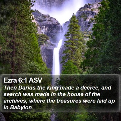 Ezra 6:1 ASV Bible Verse Image