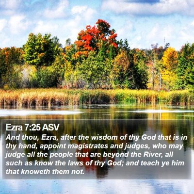 Ezra 7:25 ASV Bible Verse Image
