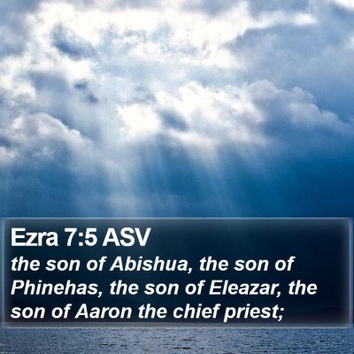 Ezra 7:5 ASV Bible Verse Image