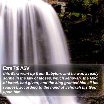 Ezra 7:6 ASV Bible Verse Image