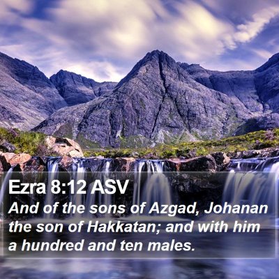 Ezra 8:12 ASV Bible Verse Image