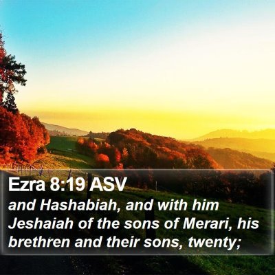 Ezra 8:19 ASV Bible Verse Image