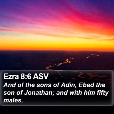 Ezra 8:6 ASV Bible Verse Image