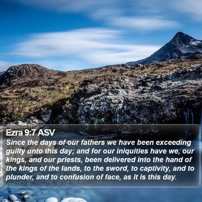 Ezra 9:7 ASV Bible Verse Image