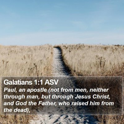 Galatians 1:1 ASV Bible Verse Image