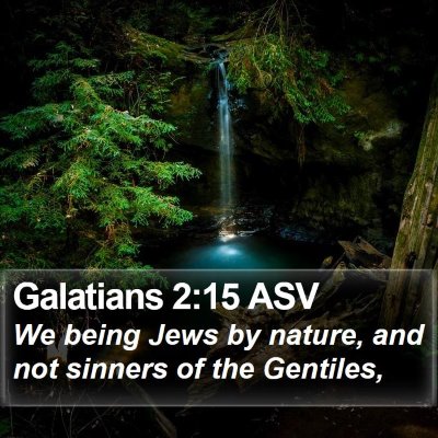 Galatians 2:15 ASV Bible Verse Image