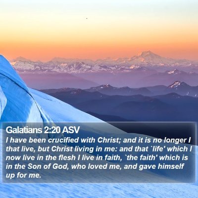 Galatians 2:20 ASV Bible Verse Image