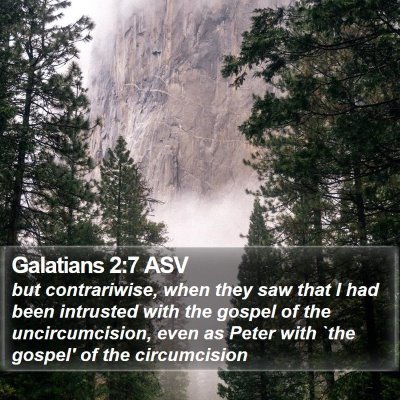 Galatians 2:7 ASV Bible Verse Image