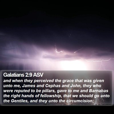 Galatians 2:9 ASV Bible Verse Image