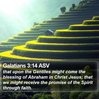 Galatians 3:14 ASV Bible Verse Image