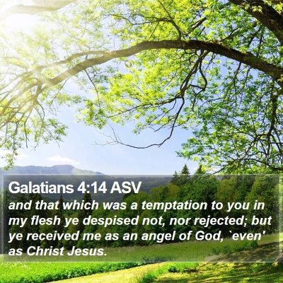 Galatians 4:14 ASV Bible Verse Image