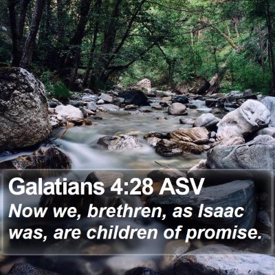 Galatians 4:28 ASV Bible Verse Image