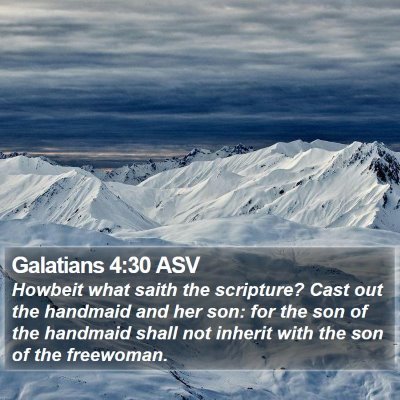 Galatians 4:30 ASV Bible Verse Image