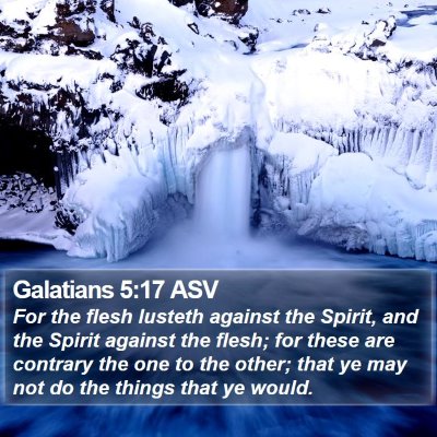 Galatians 5:17 ASV Bible Verse Image