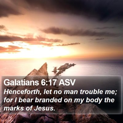 Galatians 6:17 ASV Bible Verse Image