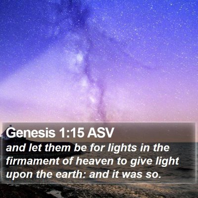 Genesis 1:15 ASV Bible Verse Image