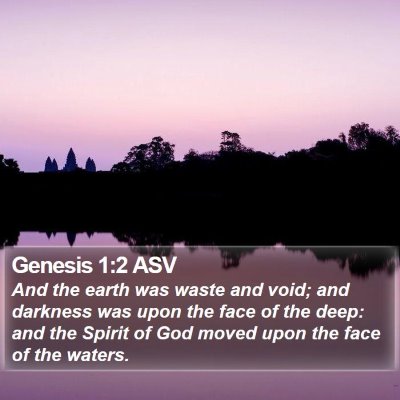 Genesis 1:2 ASV Bible Verse Image
