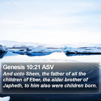Genesis 10:21 ASV Bible Verse Image