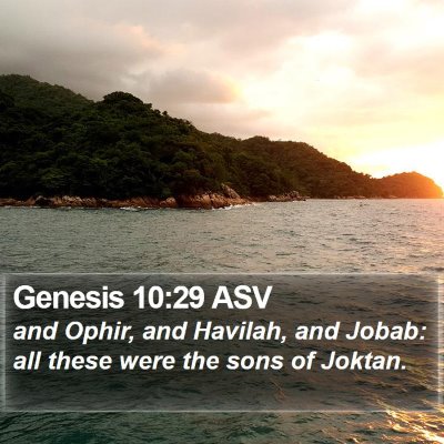 Genesis 10:29 ASV Bible Verse Image
