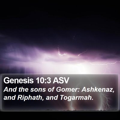 Genesis 10:3 ASV Bible Verse Image