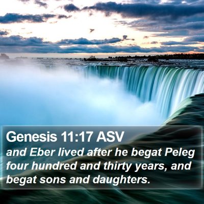 Genesis 11:17 ASV Bible Verse Image
