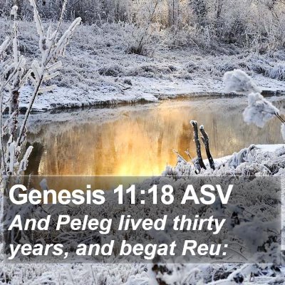 Genesis 11:18 ASV Bible Verse Image