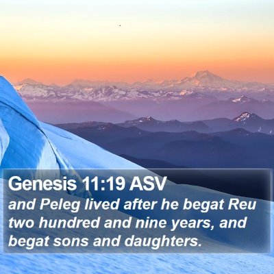 Genesis 11:19 ASV Bible Verse Image