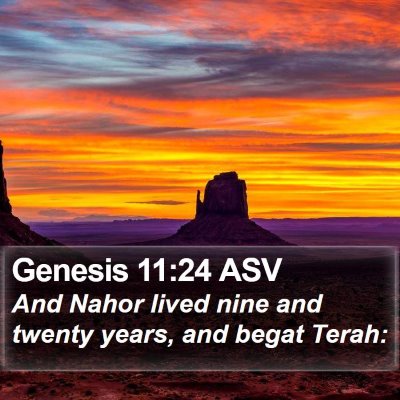 Genesis 11:24 ASV Bible Verse Image