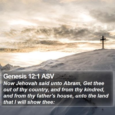 Genesis 12:1 ASV Bible Verse Image
