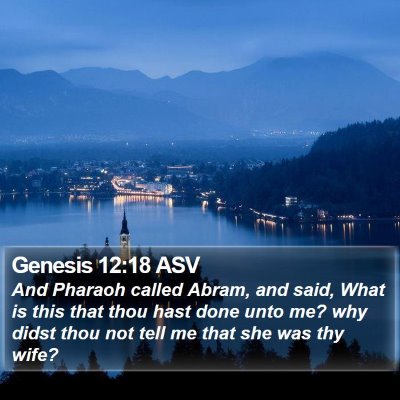 Genesis 12:18 ASV Bible Verse Image