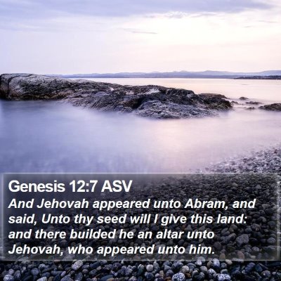 Genesis 12:7 ASV Bible Verse Image