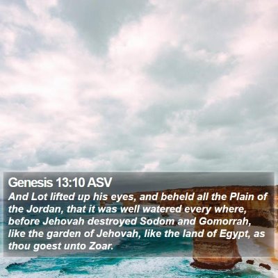 Genesis 13:10 ASV Bible Verse Image