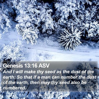 Genesis 13:16 ASV Bible Verse Image