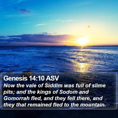 Genesis 14:10 ASV Bible Verse Image