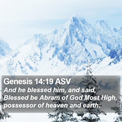 Genesis 14:19 ASV Bible Verse Image