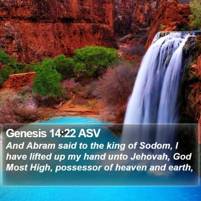 Genesis 14:22 ASV Bible Verse Image
