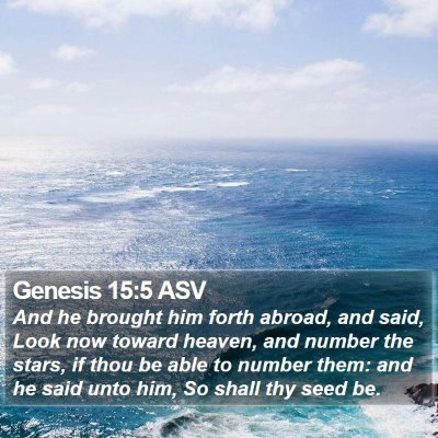 Genesis 15:5 ASV Bible Verse Image