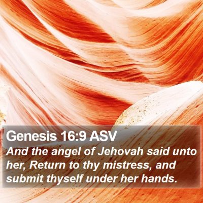 Genesis 16:9 ASV Bible Verse Image