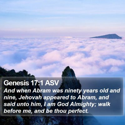 Genesis 17:1 ASV Bible Verse Image