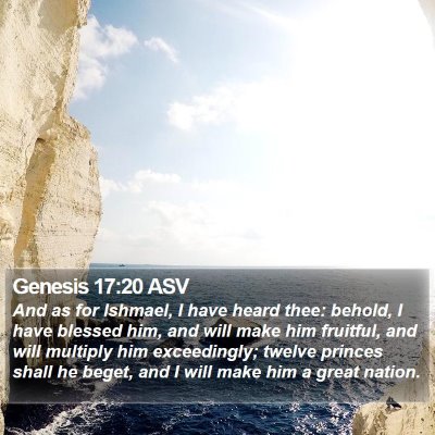 Genesis 17:20 ASV Bible Verse Image