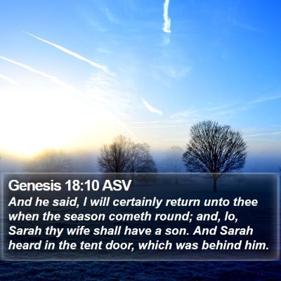 Genesis 18:10 ASV Bible Verse Image