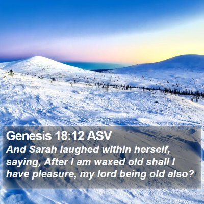 Genesis 18:12 ASV Bible Verse Image