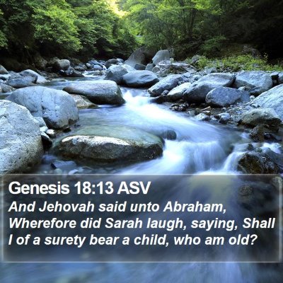 Genesis 18:13 ASV Bible Verse Image