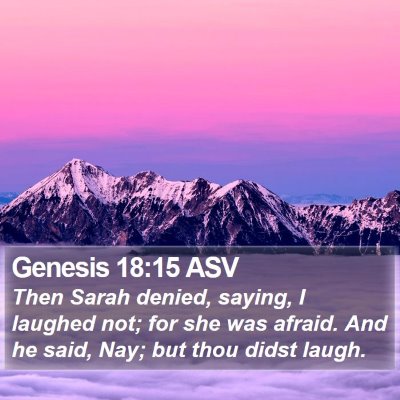 Genesis 18:15 ASV Bible Verse Image