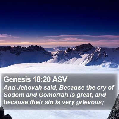 Genesis 18:20 ASV Bible Verse Image