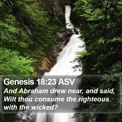 Genesis 18:23 ASV Bible Verse Image