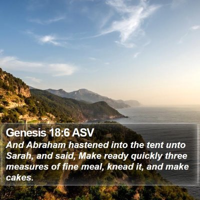 Genesis 18:6 ASV Bible Verse Image